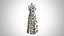Woman Dress 2 White Grape Flower
