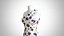Woman Dress 2 White Grape Flower
