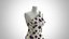 Woman Dress 2 White Grape Flower