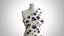 Woman Dress 2 White Grape Flower