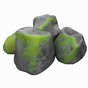 stone stylized 3D model