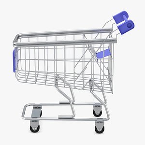 3D trolley supermarket market