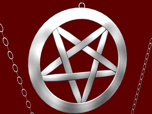 3d model occult pentagram