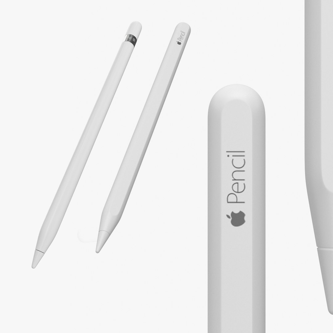 3D Apple Pencils Pen TurboSquid 1394741