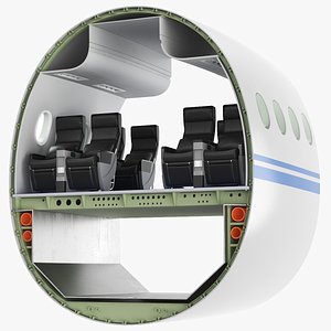 3D Detailed Aircraft Fuselage model
