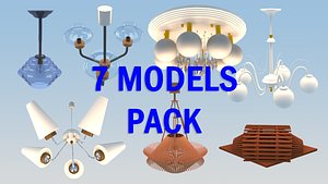 3D 7 chandelier
