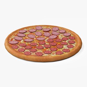 3D Classic Salami Pizza