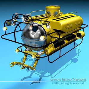 3d model submersible vessel