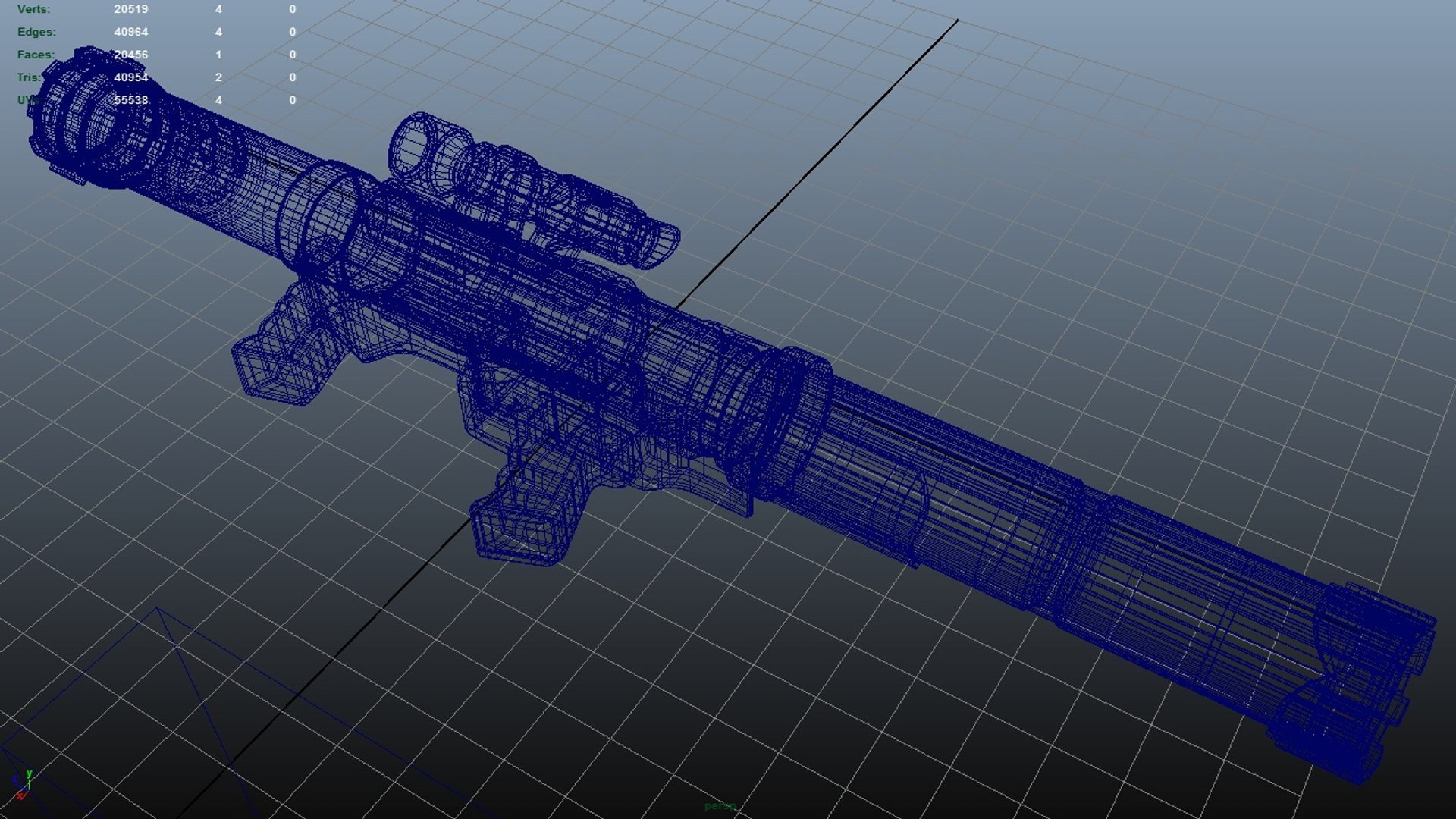 rocket laucher 3d obj