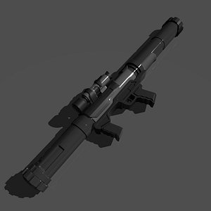 rocket laucher 3d obj