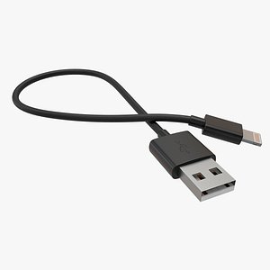 USB Type-A Male To Lightning Male Cable