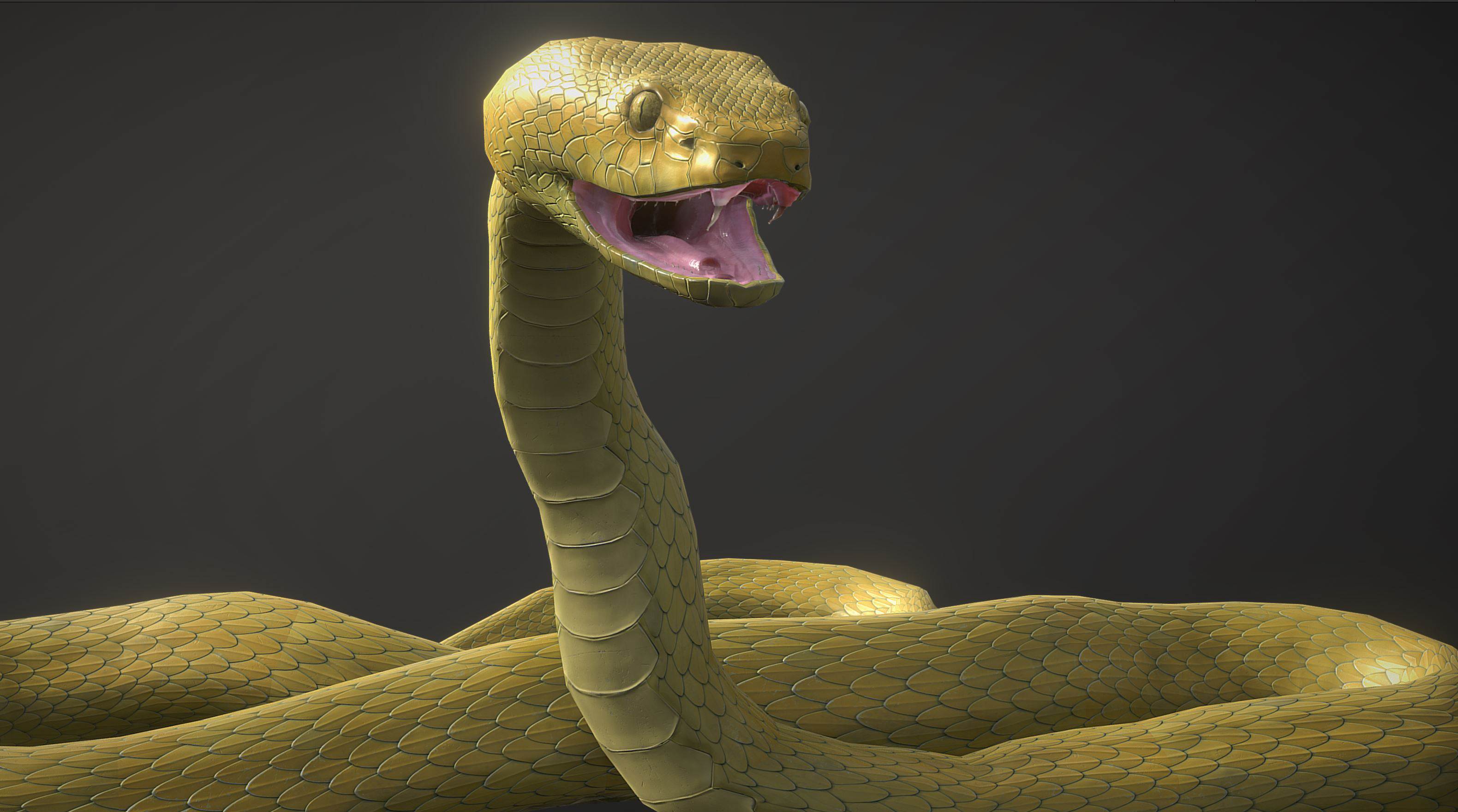 Snake - Blue Viper with animations 3D - TurboSquid 1821417