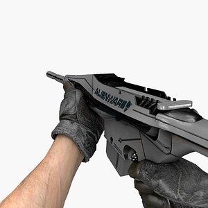 3D model M4A1 AlienWare
