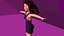 free low poly woman in dress 53