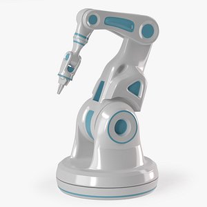 Sci-Fi Robotic Arm Laboratory Manipulator