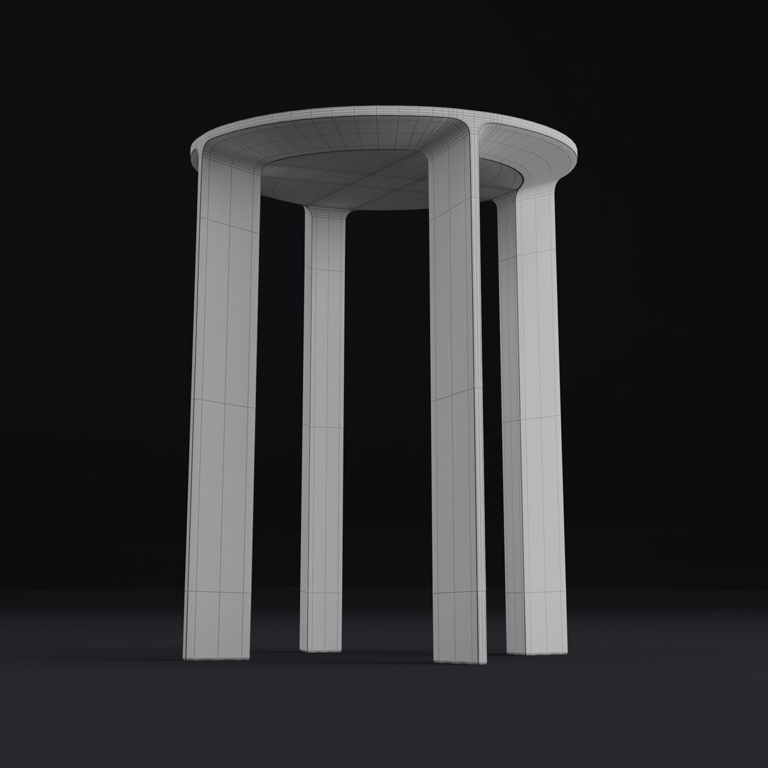 Hans stool model - TurboSquid 1589429