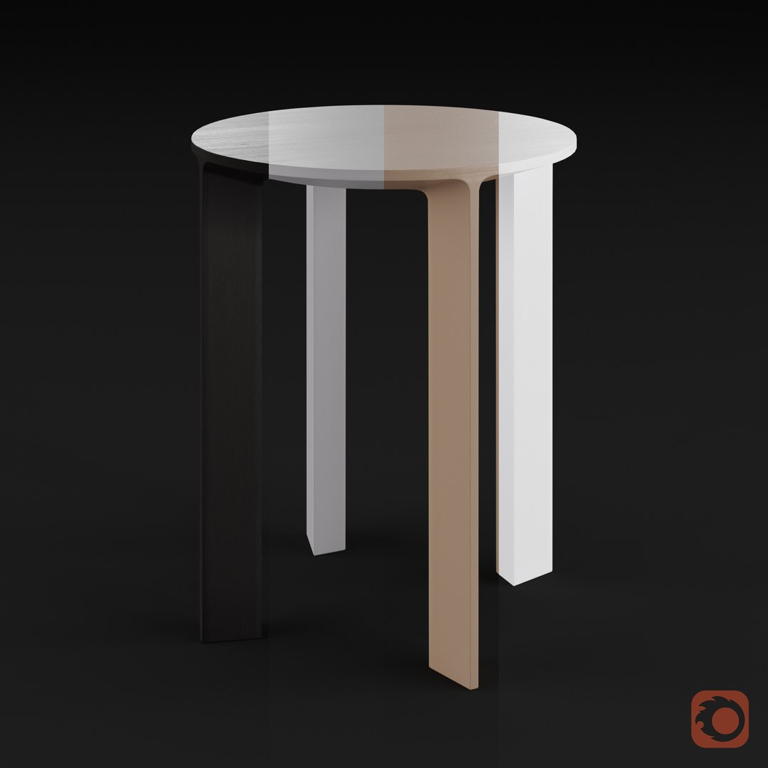 Hans stool model - TurboSquid 1589429