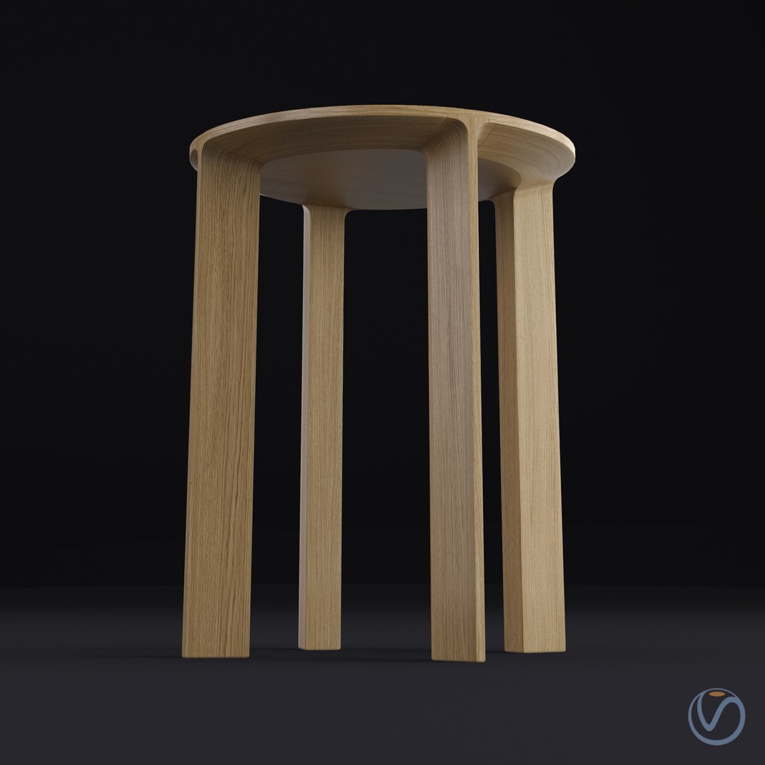 Hans stool model - TurboSquid 1589429