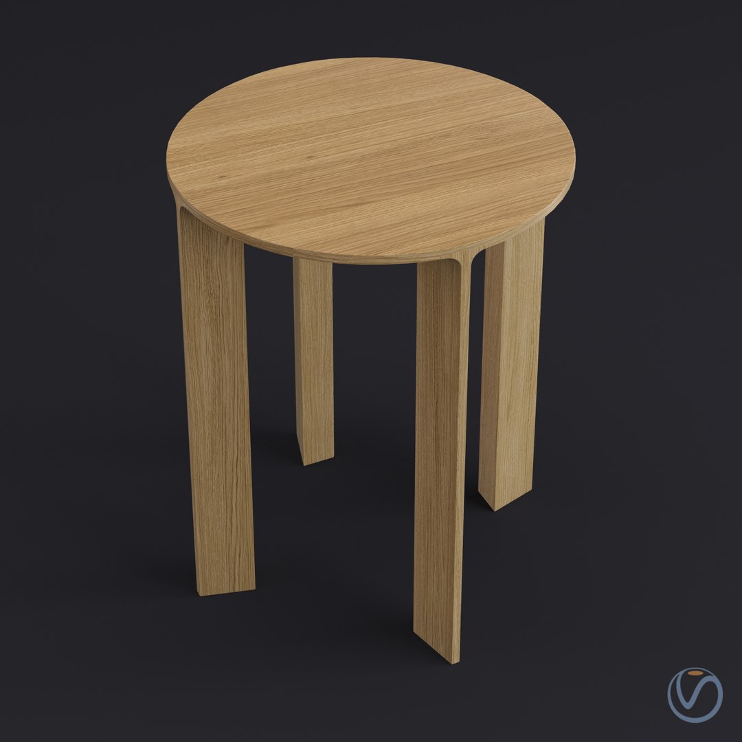 Hans stool model - TurboSquid 1589429