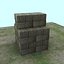 Low Poly Hay Bale Stack