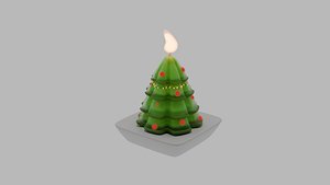 Christmas tree - candle 3D model