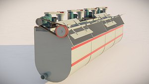 flotation cell 3D Model