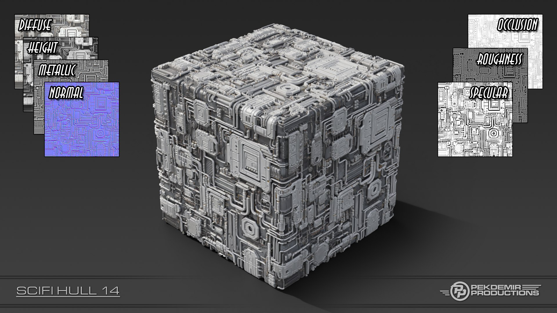 3D PBR Scifi Hull Texture Collection - TurboSquid 2105679