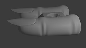 Human Finger with Sharp Nail model