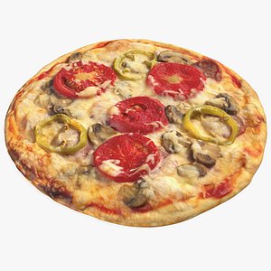 3D small size pizza model