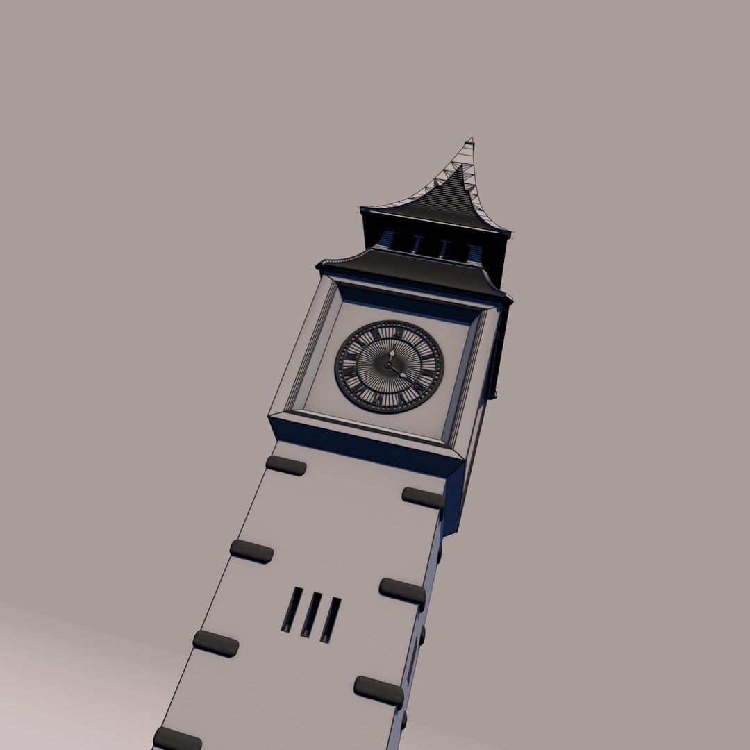 Ben Clock Yemen 3D Model TurboSquid 1321361
