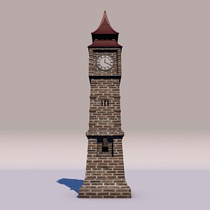 ben clock yemen 3D model