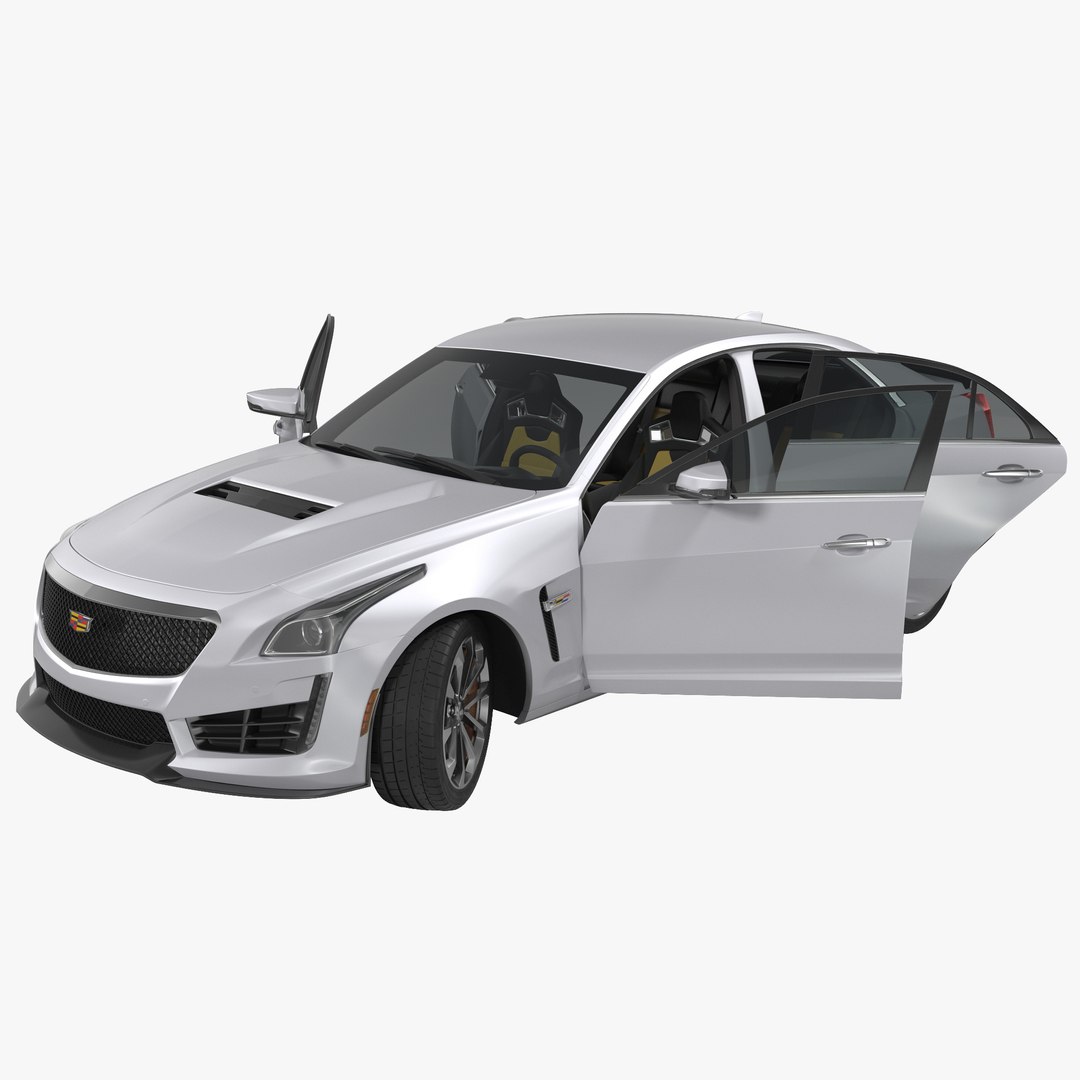 Cadillac CTS V 2016 Rigged 3D model preview