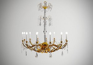 3d chandelier light