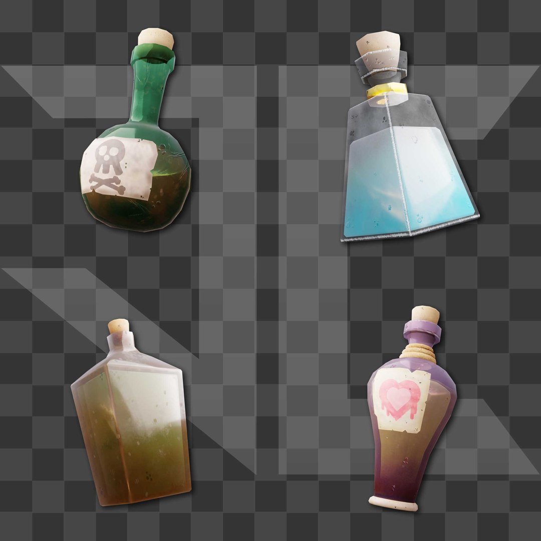 3D Model Asset Pack Vol 1 - Bottles - TurboSquid 1960423
