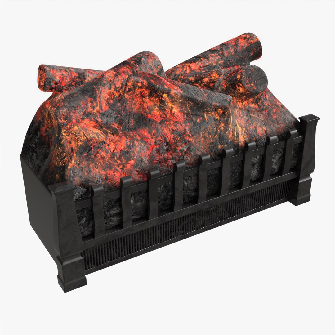 3D Electric Log Set Heater Duraflame TurboSquid 2015196