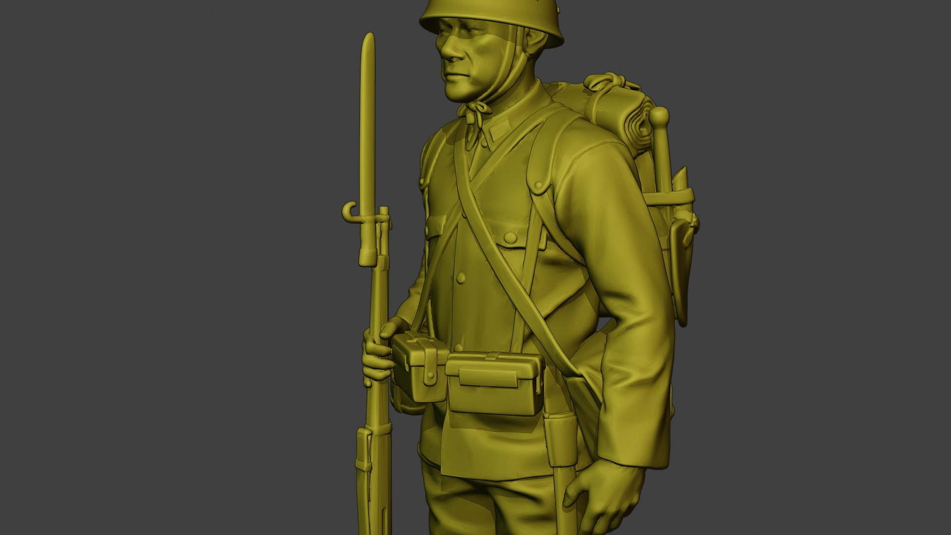 Japanese soldier ww2 Attention3 J1 3D model - TurboSquid 1872024