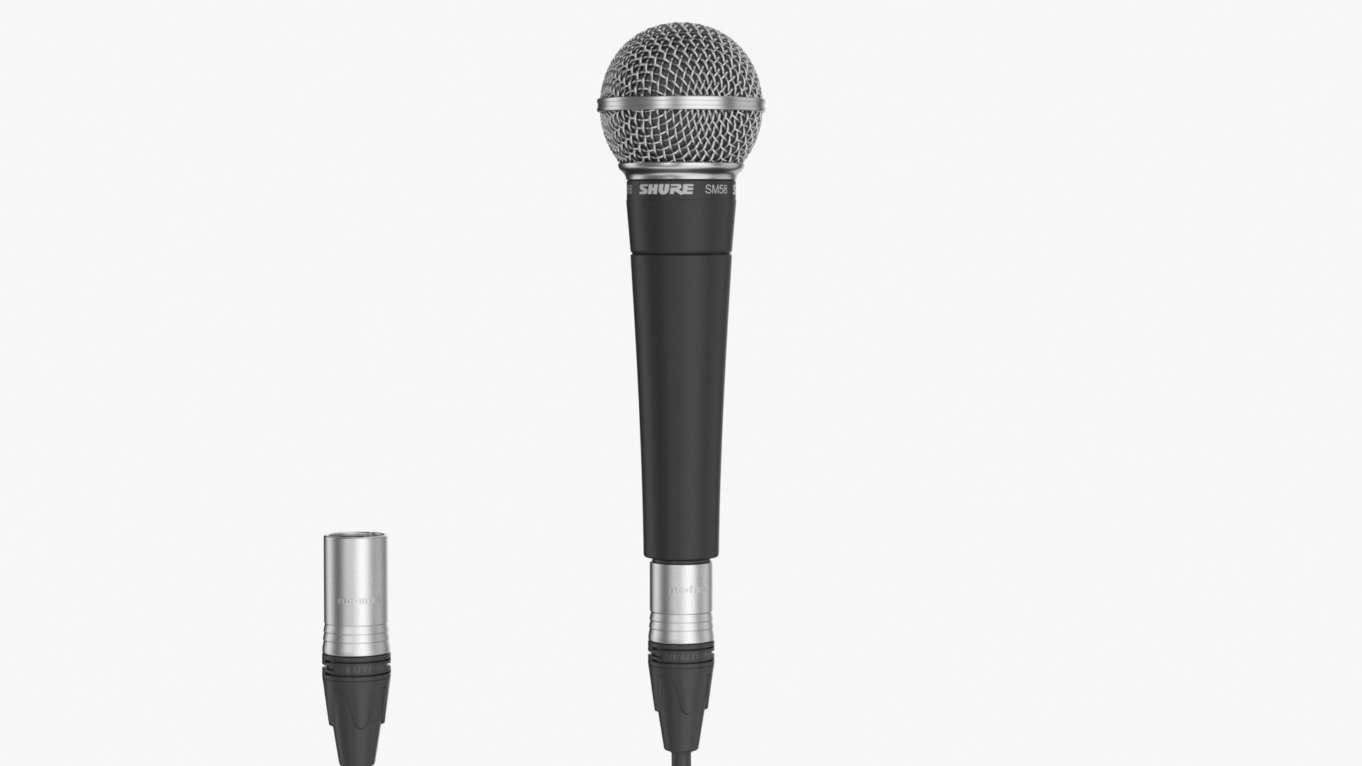 3D Shure Sm 58LC with Neutrik XLR cable model https://p.turbosquid.com/ts-thumb/jw/LkRe4n/Ae/shsm58lcxlr_pr_3/jpg/1644129916/1920x1080/fit_q87/f197b47a35052a0d52cba361e13e717712b6a10b/shsm58lcxlr_pr_3.jpg