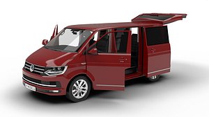 Volkswagen Tranporter T6 Multivan 2019 HQ 3d model 3D model