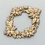 3D cnc decorative wreath model