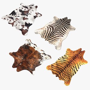 Animal Rugs with Fur Collection 2