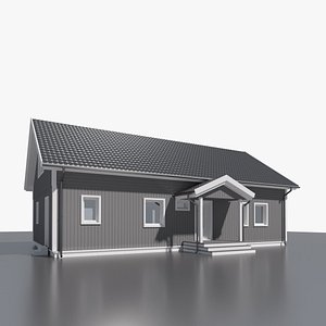 004 Scandinavian house 3D model