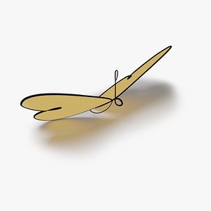 Butterfly Line Rig 3D model