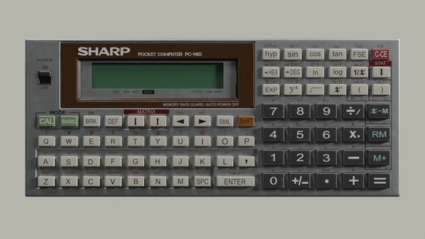 Calculatrice SHARP PC-1403 - Pocket Computer - MADE IN JAPAN 1986