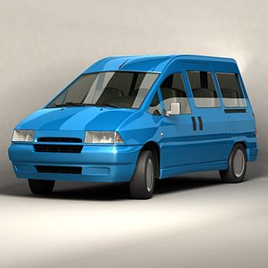 small bus euro 3d model