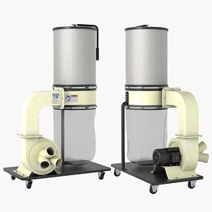 3D Canister Dust Collector model