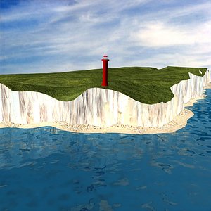 british coastline 3D model
