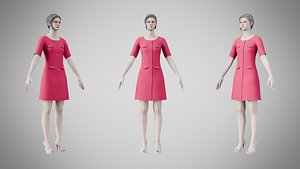 Dress 37 Maroon Flush