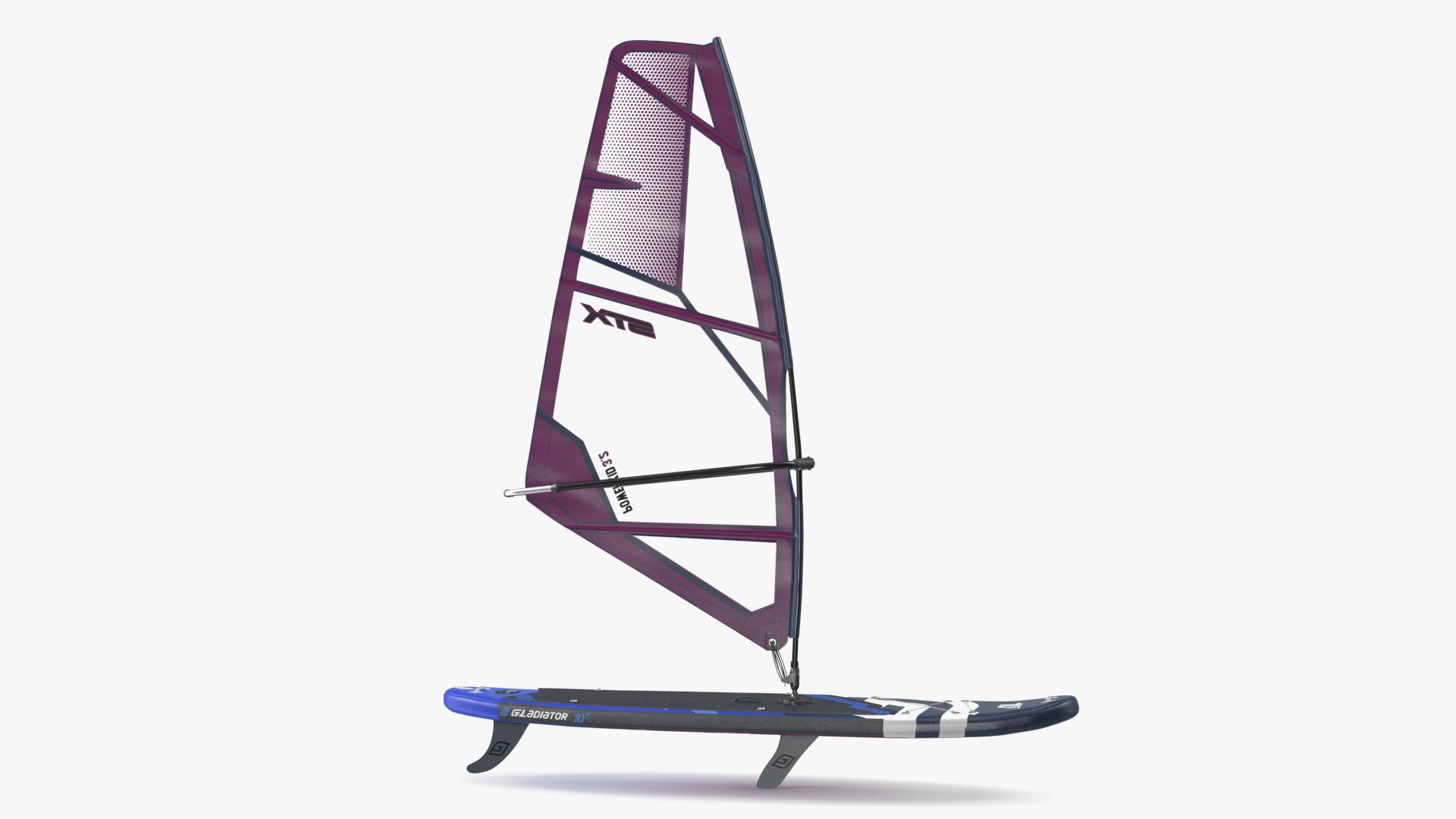 modelo 3d Windsurf SUP Gladiator with STX Sail TurboSquid 2062624