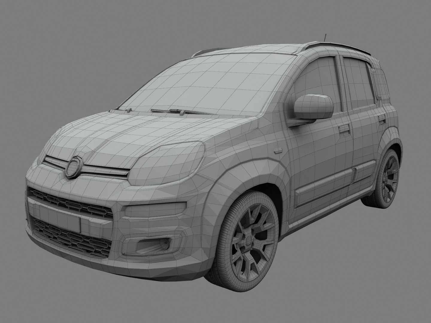 Fiat panda 2017 model - TurboSquid 1486225
