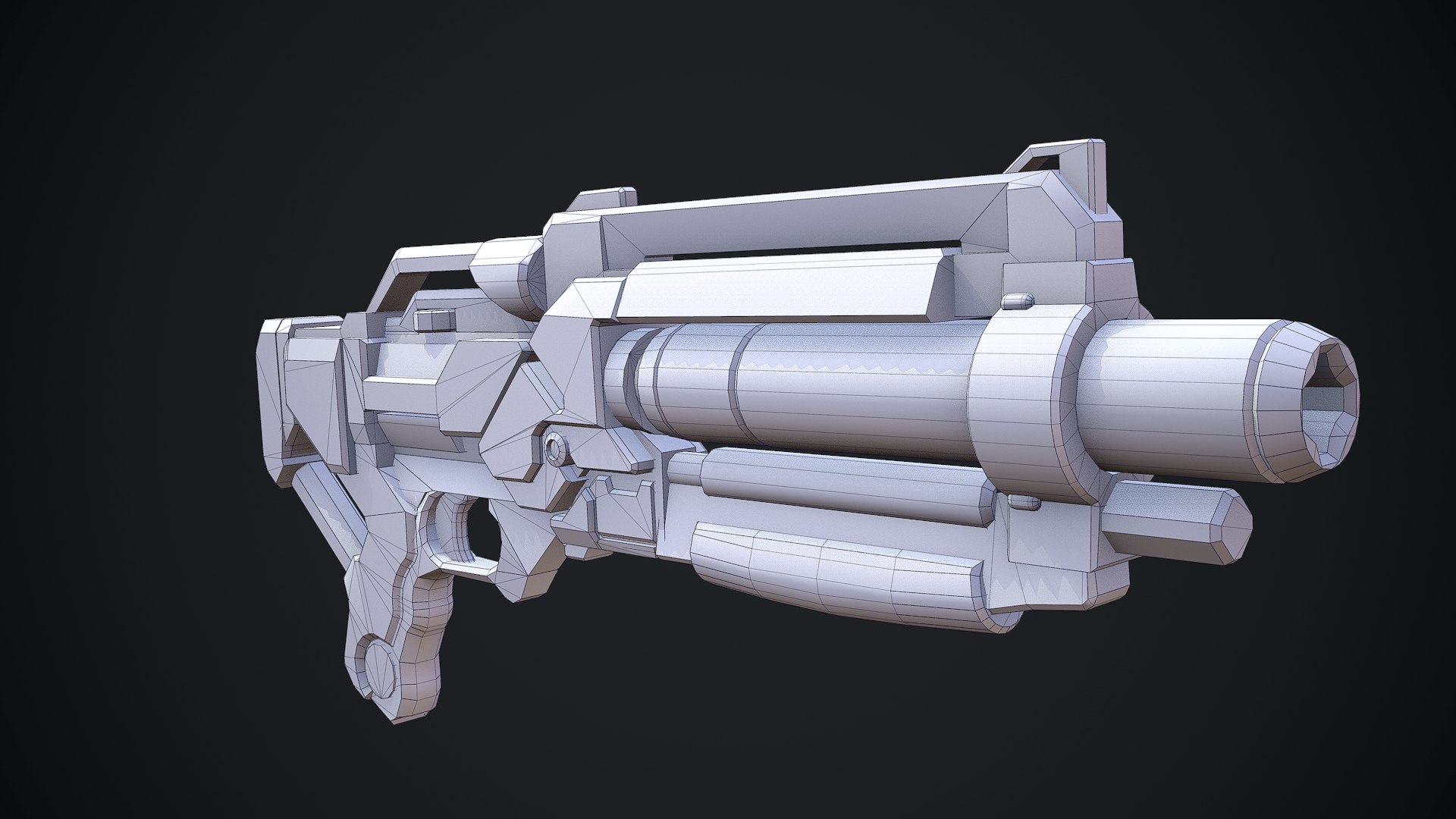 3d Sci-fi Assault Rifle Future Model